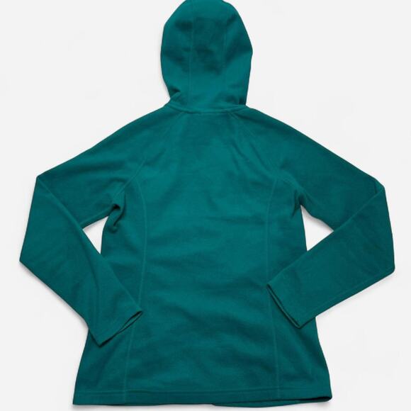 The North Face Womens Teal Full Zip Fleece Hoodie Jacket Size Small Outdoor - Picture 3 of 8